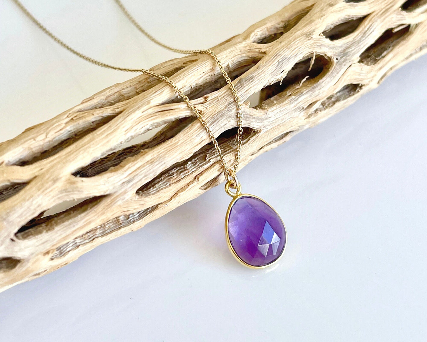 Amethyst Necklace, February Birthstone