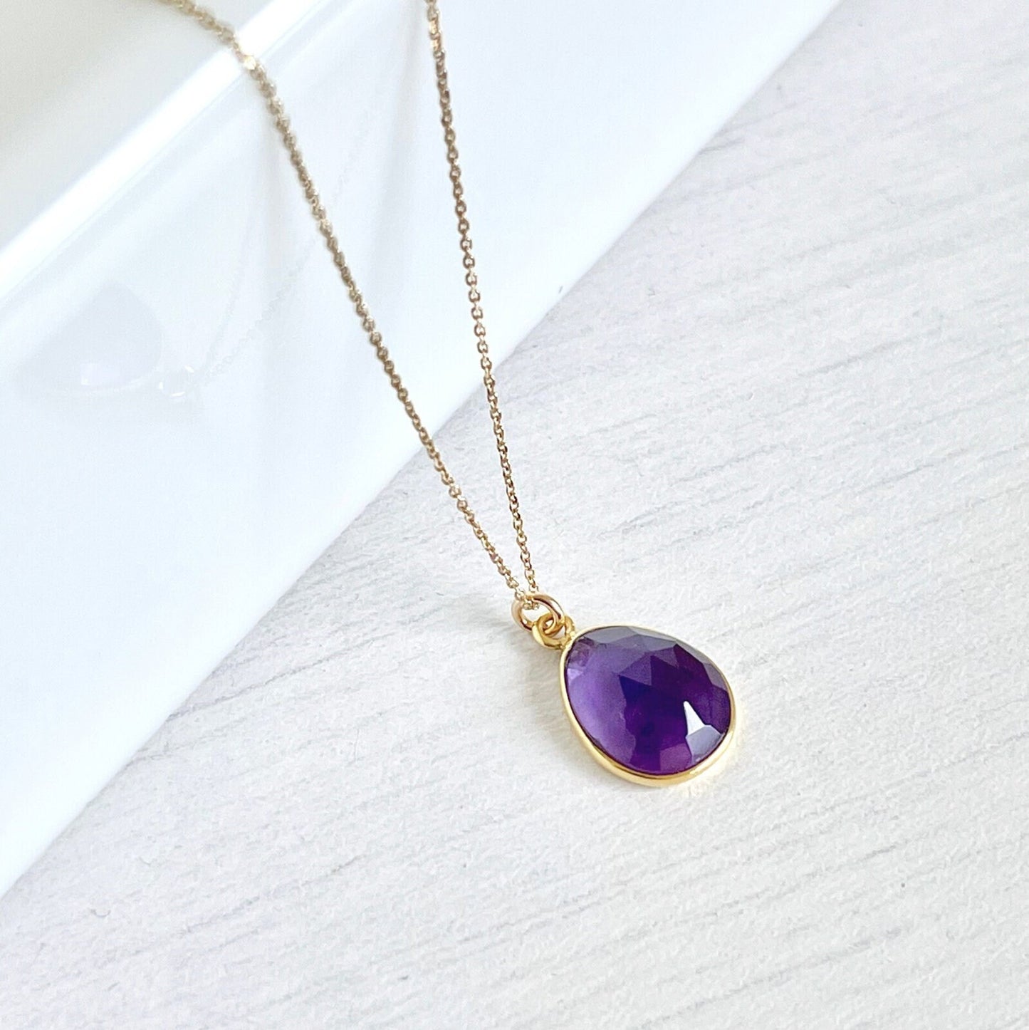 Amethyst Necklace, February Birthstone