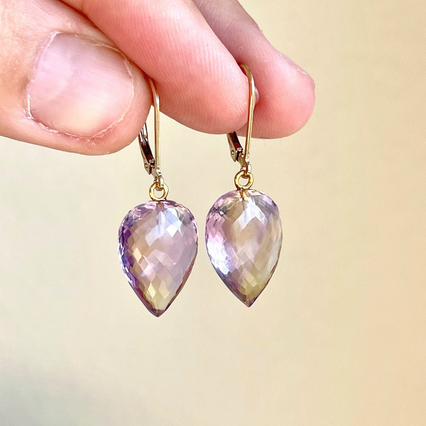 Ametrine Earrings, February Birthstone