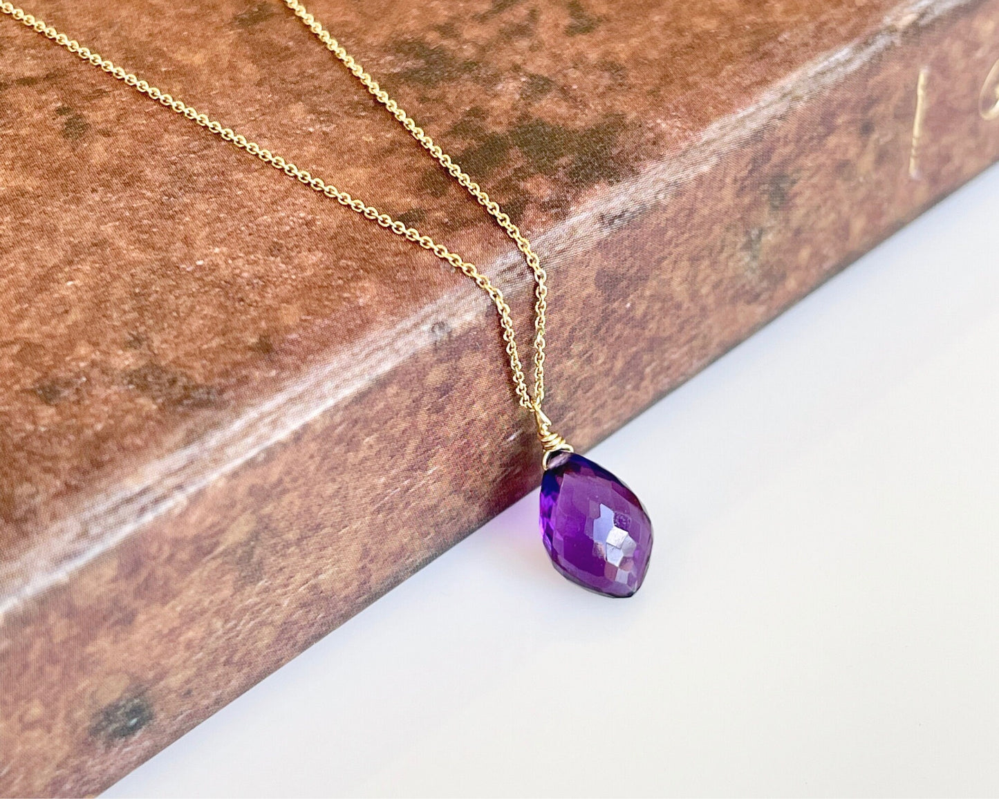 Amethyst Necklace, February Birthstone