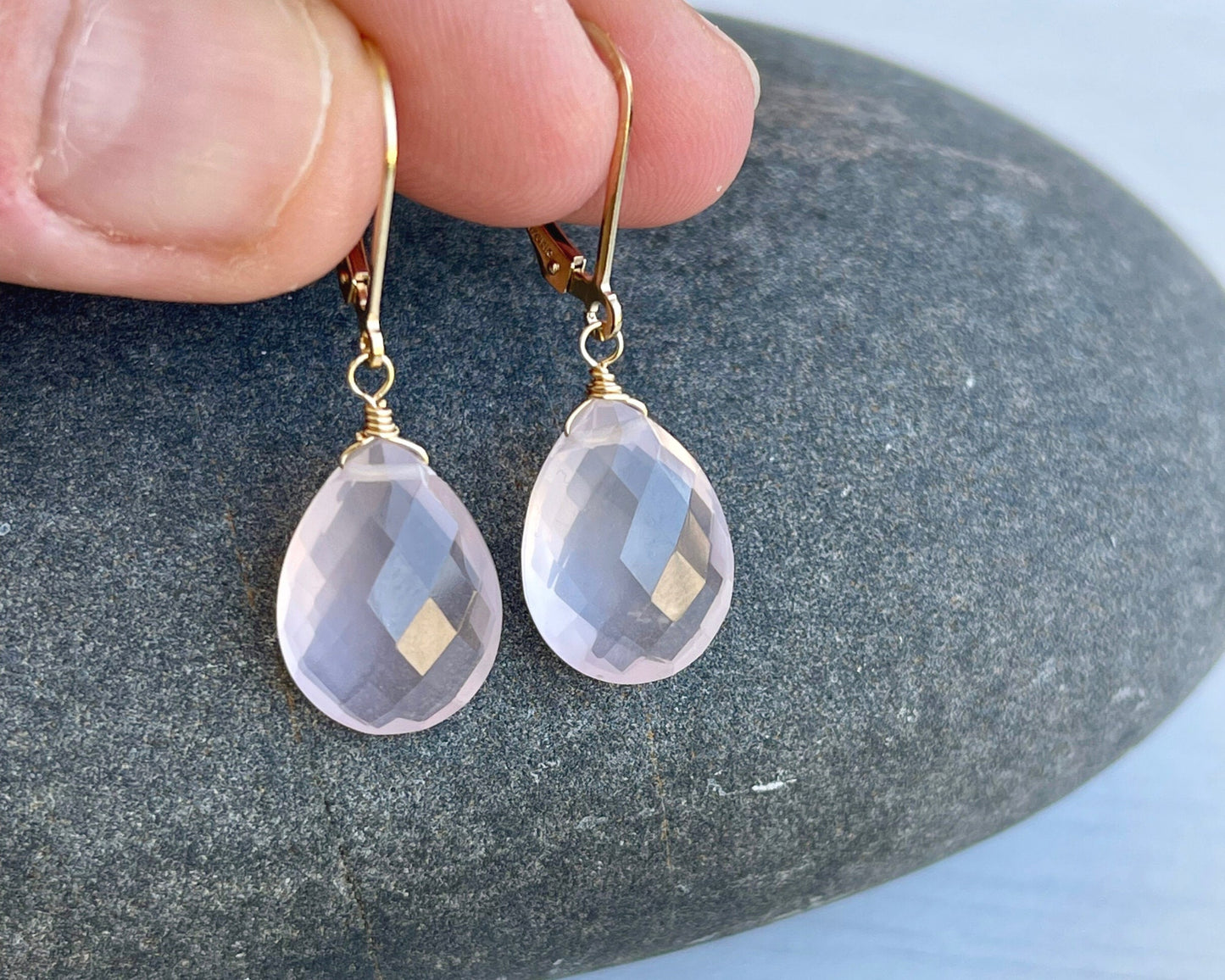 Rose Quartz Earrings