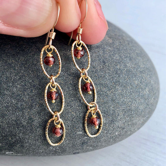 Garnet Earrings