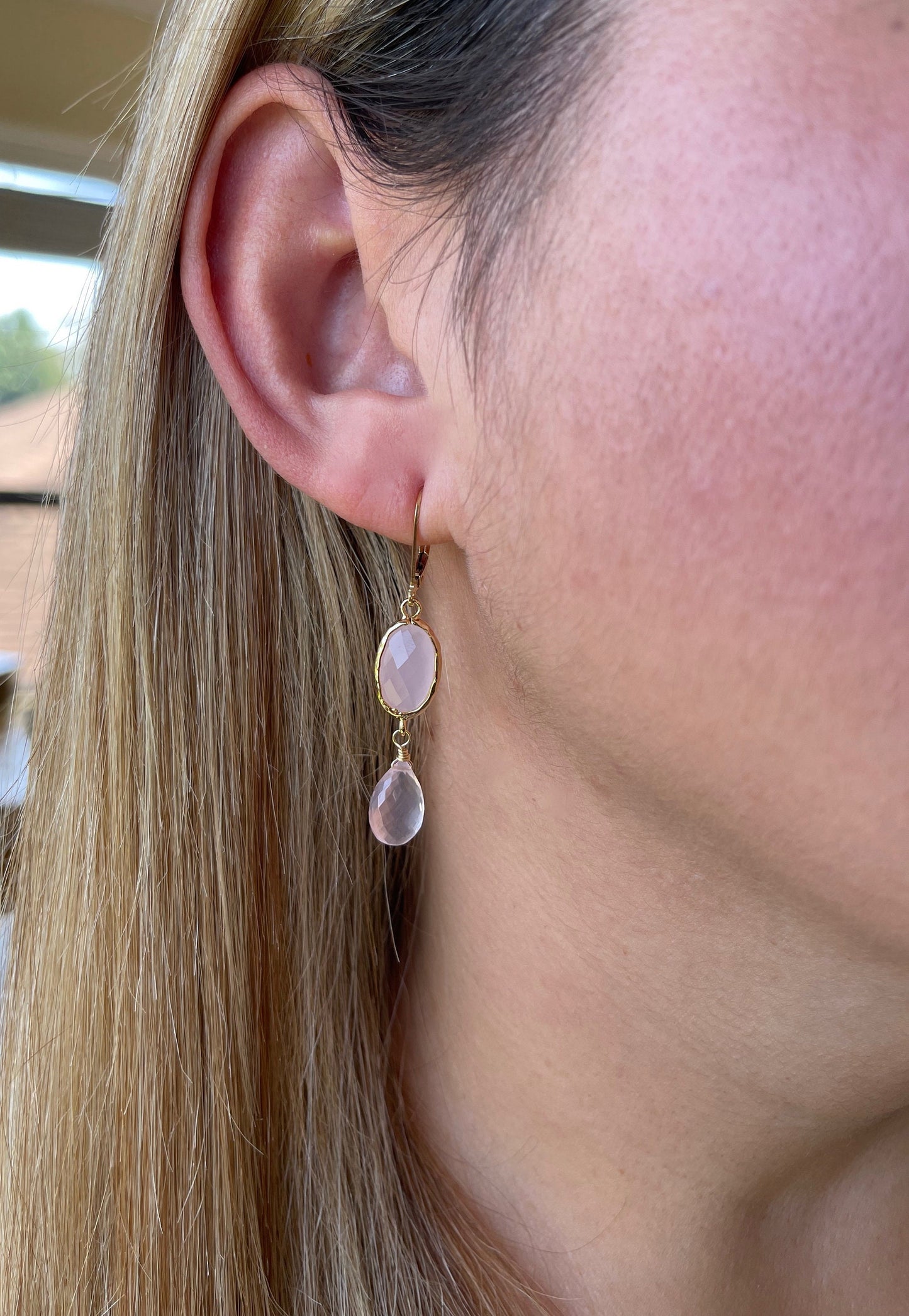 Pink Statement Earrings