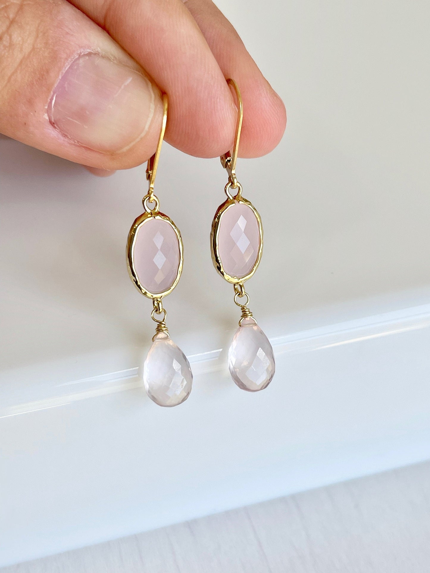 Pink Statement Earrings